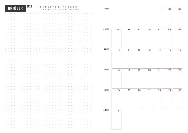 nyomtatható naptár 2022